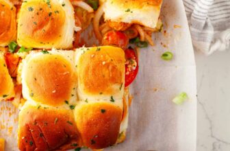 Buffalo Chicken Meatball Sliders (Trader Joe’s)