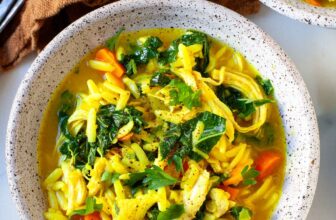 Immune Boosting Chicken Soup with Orzo